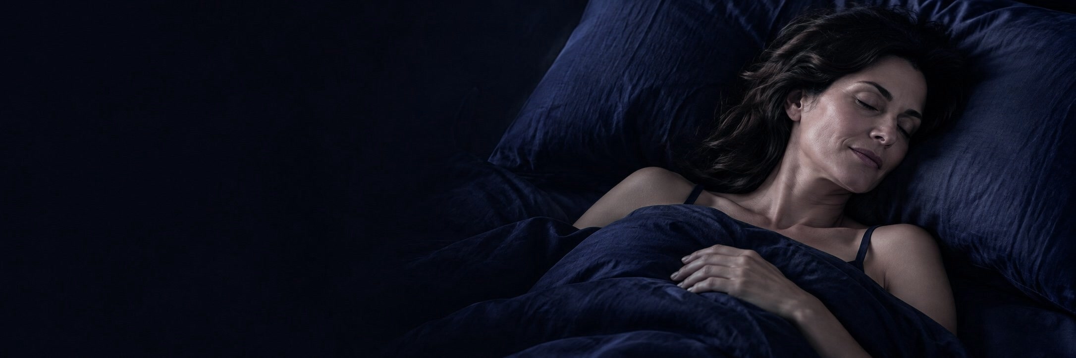 A woman sleeping peacefully